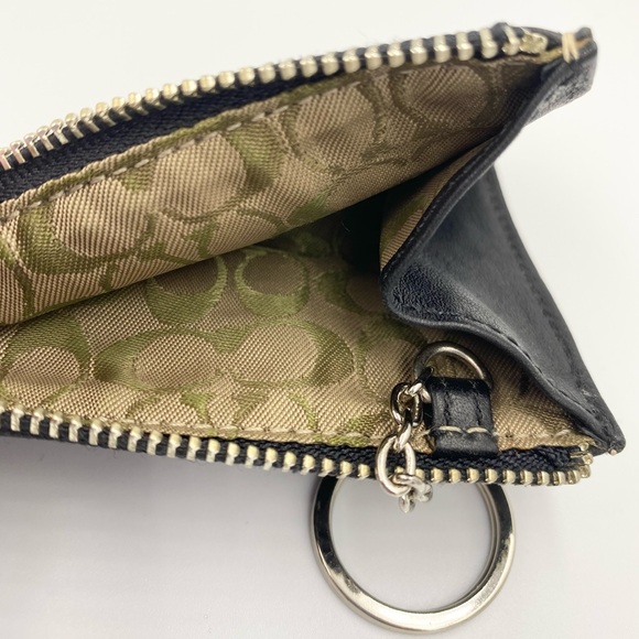 Coach Black Leather Coin/Change Wallet - Picture 3 of 3